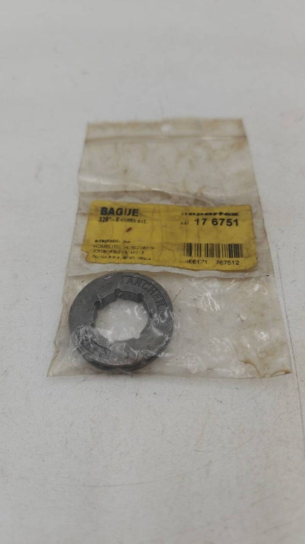 BAGUE PIGNON CHAINE TRONCONNEUSE 6421234 - 325" - 8 DENTS - 7 CANNELURES