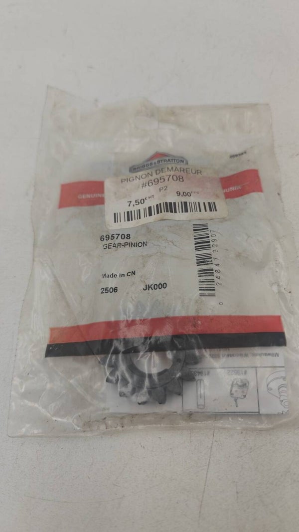 PIGNON 280104, 693059, 695708 DE DEMARREUR BRIGGS et STRATTON 16 DENTS origine