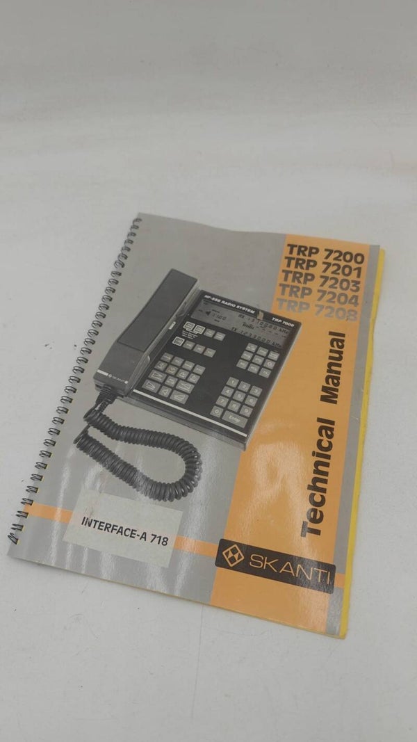 Manuel technique skanti trp 7200 7201 7203 72004 7208