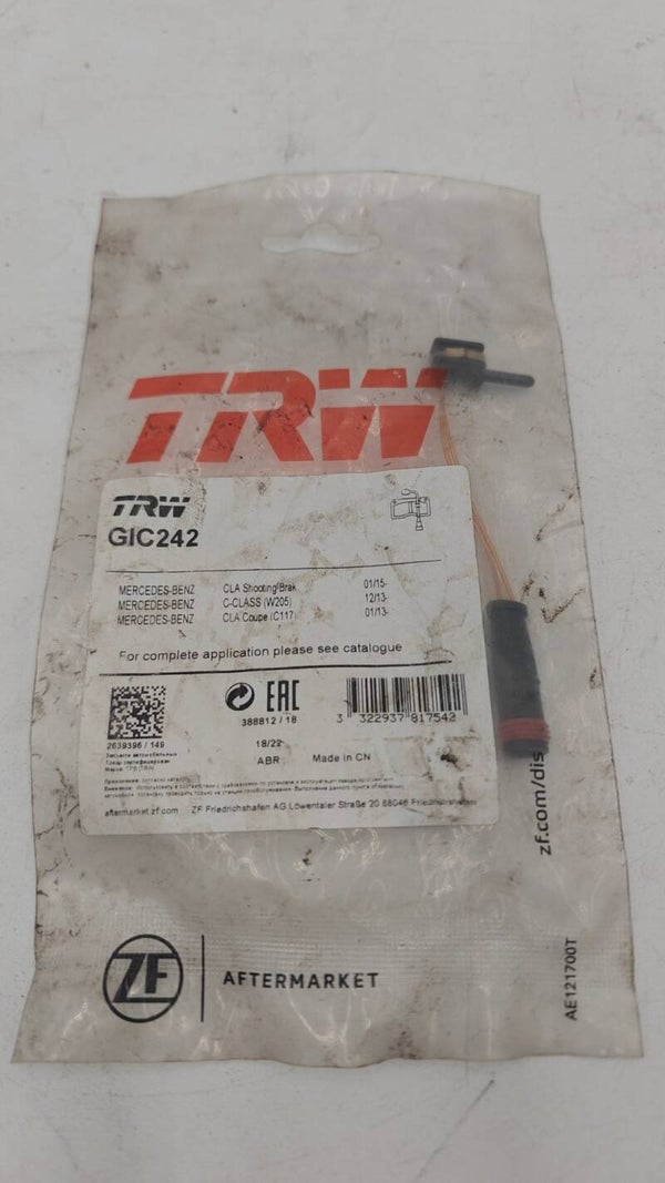Témoin de plaquette de frein TRW GIC242 pour Mercedes
