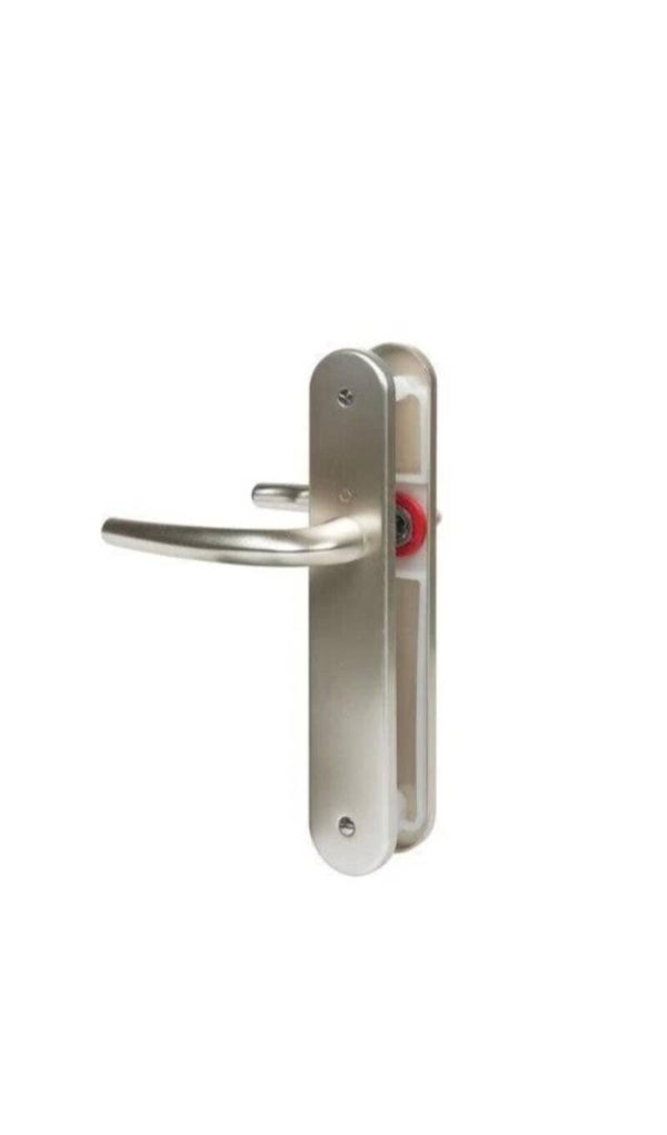 ASSA ABLOY Ensemble poignée San Diego grt sur plaque longue champagne n° 3559758