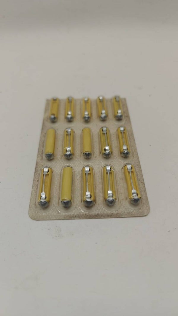 Lot de 15 fusibles steatite 5 a ampère jaune