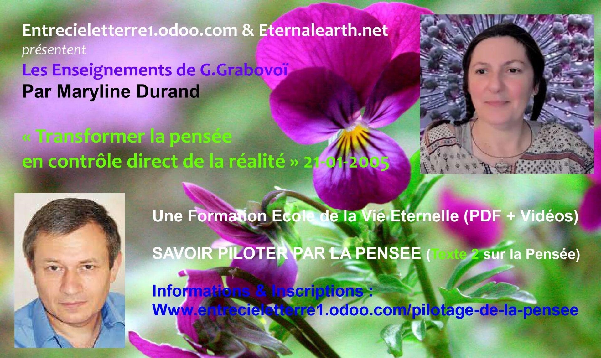 Transformation de la Pensée en contrôle direct de la réalité 21-01-2005  TEXTE 2