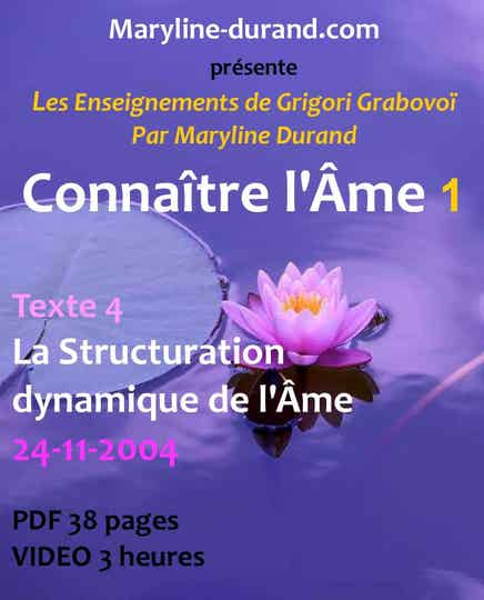 La Structuration Dynamique de l'Âme 24-11-2004