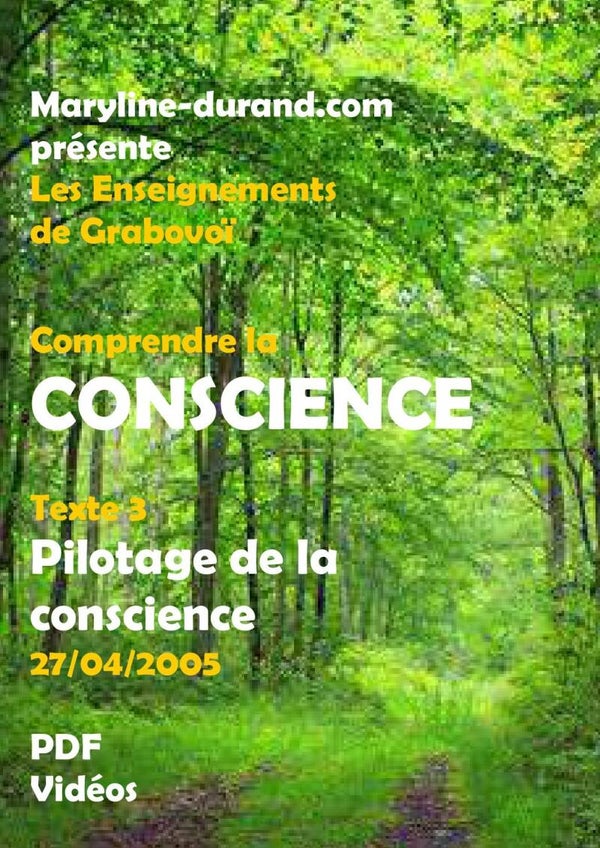 Le Pilotage de la Conscience 27-04-2005