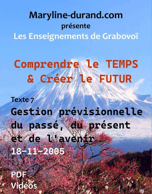 Gestion prévisionnelle du passé, du présent et de l'avenir * 18-11-2005
