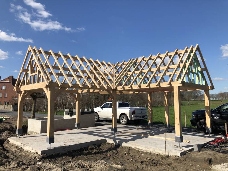 Eiken bijgebouw l-vorm