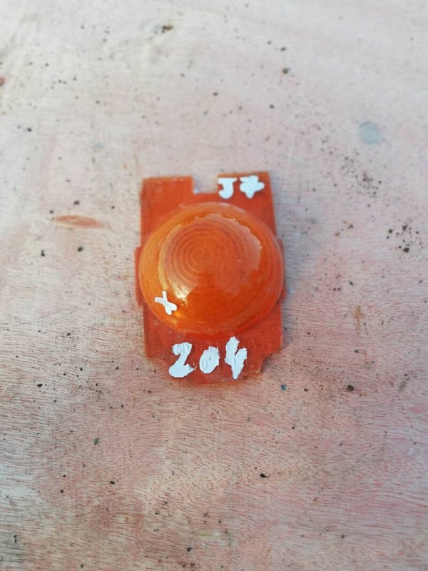 Peugeot j7 cabochon orange de clignotant/veilleuse