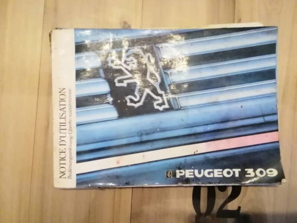 Peugeot 309 livret d utilisation