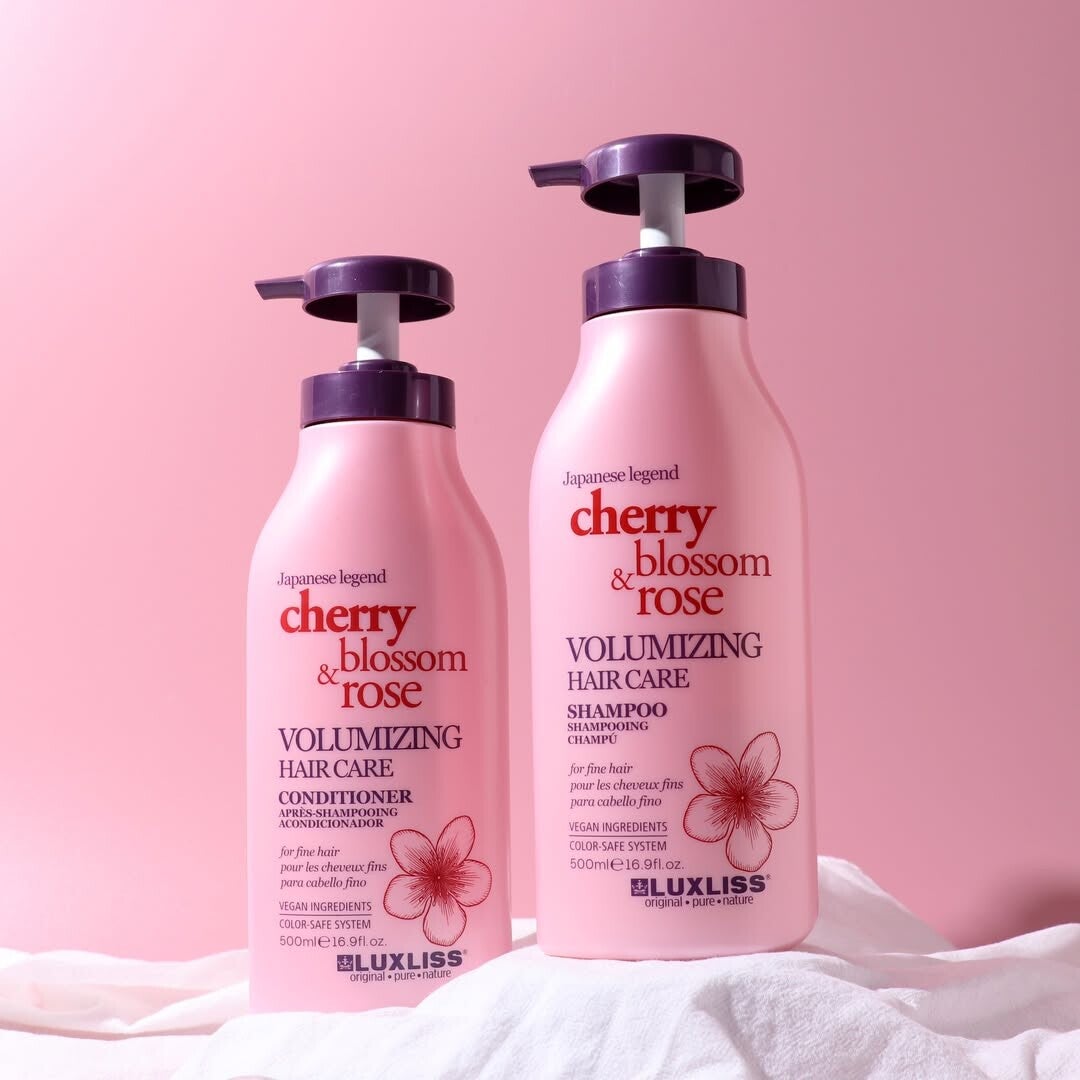 Luxliss Cherry Blossom & Rose Volumizing Hair Care