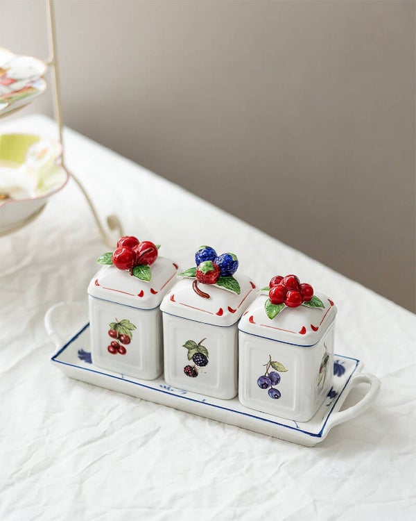 Villeroy & Boch Cottage Charm voorraadpotjes op dienblad