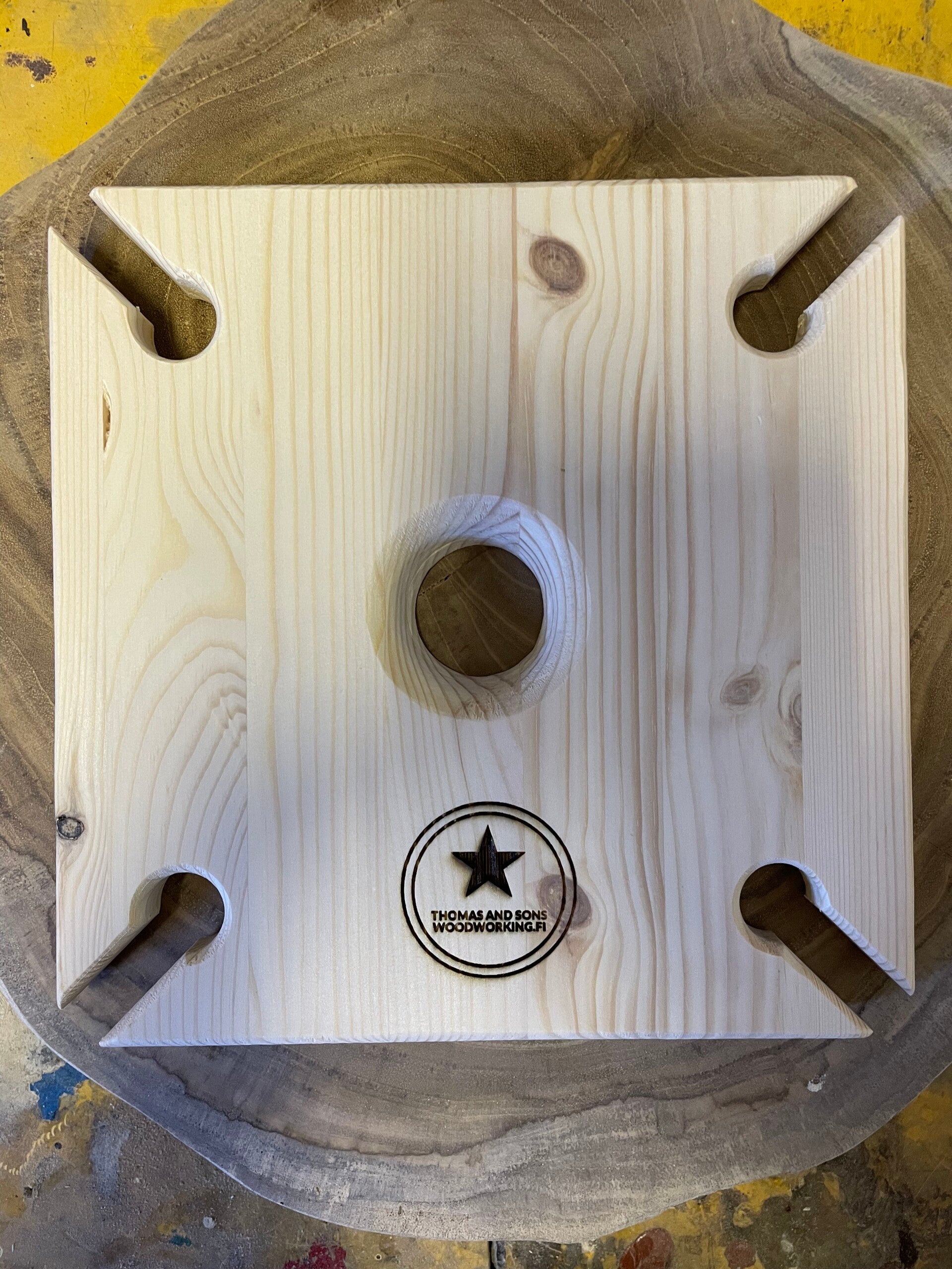 Wine bottle & glass holder