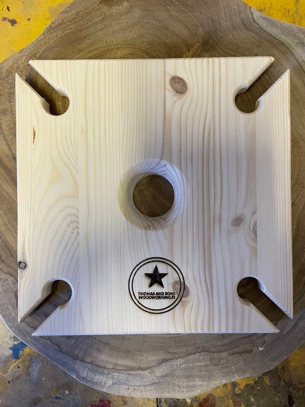 Wine bottle & glass holder