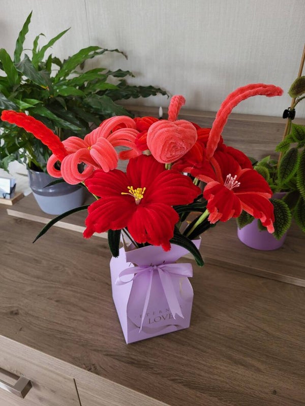 Bouquet d'amour rouge