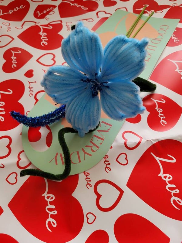 Fleur bleu