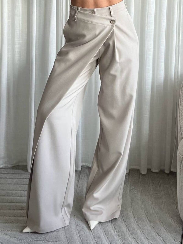 NELA TALL TROUSERS *Beige / Black*