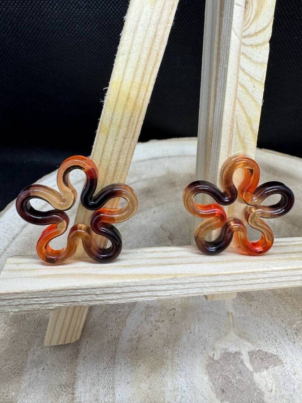 pampilles orange marron jaune