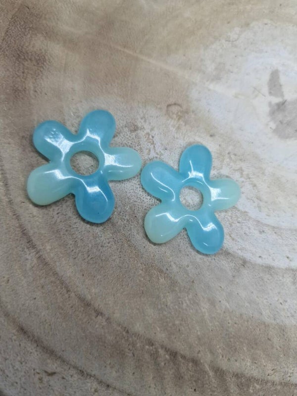 grandes pampilles 2 couleurs pastel