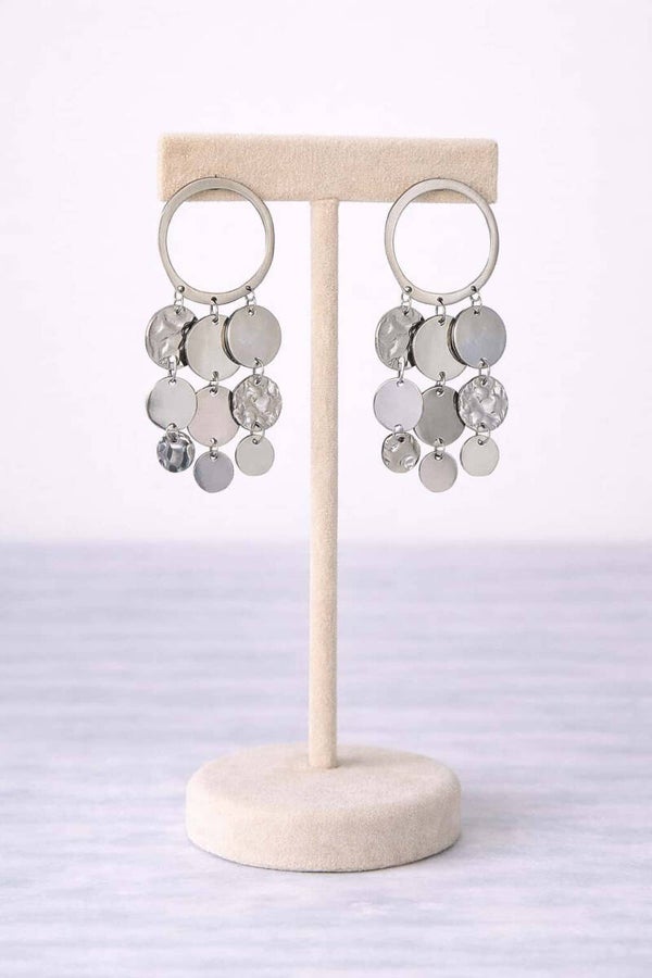 Boucle d oreilles argenté