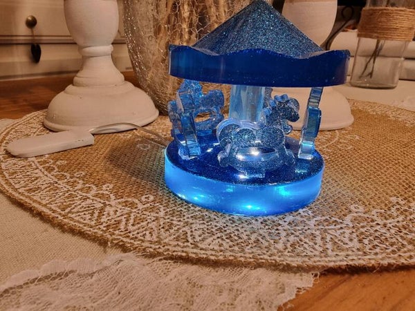 petit manège a led bleu defaut