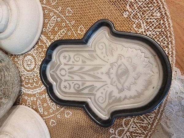 vide poche main de fatma blanc et noir