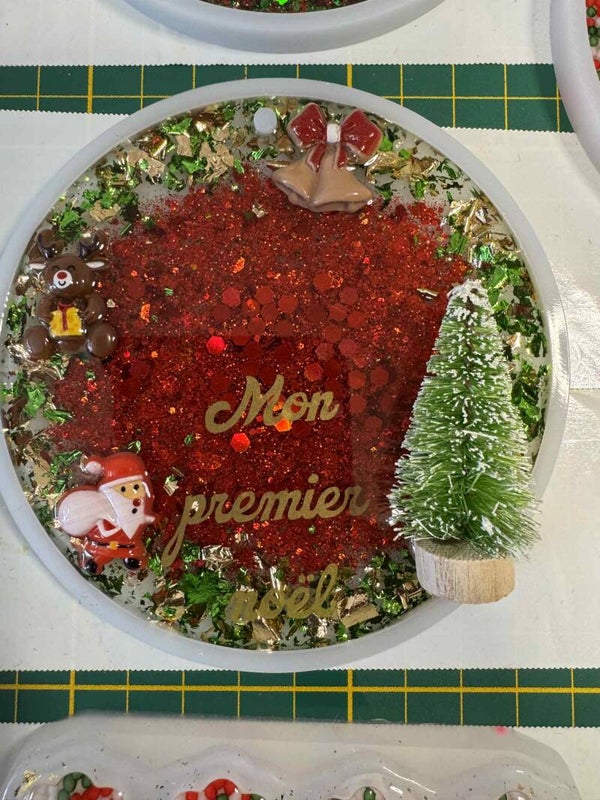 boule personnalisable de 10 cm mon premier noël