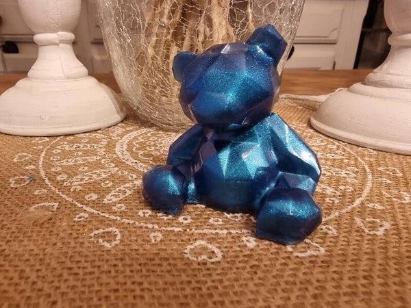 petit nounours bleu caméléon