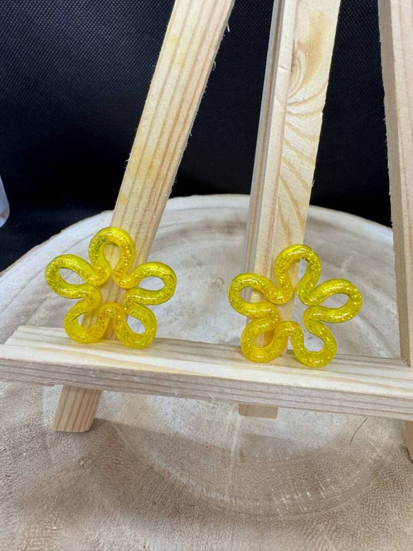 pampilles jaunes pailletées