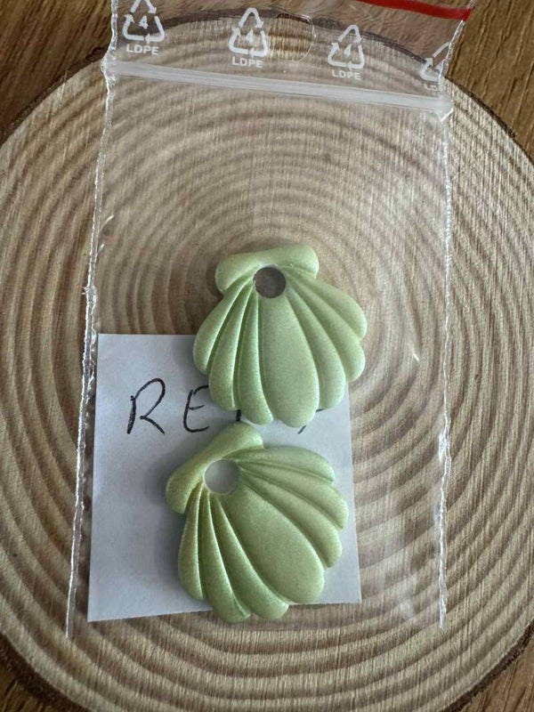 pampille coquillage vert d eau