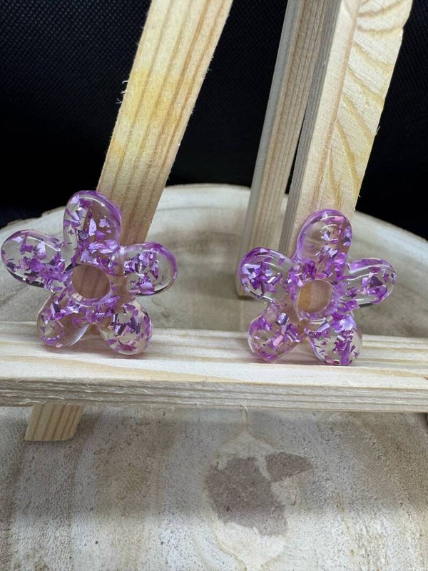 pampilles feuilles roses allongées