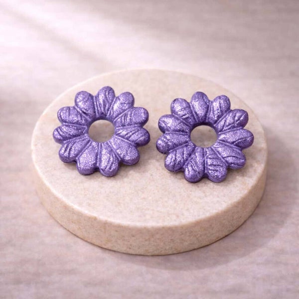 Pampilles fleur violette
