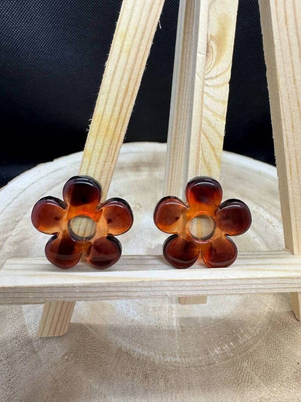 pampilles marrons orangées