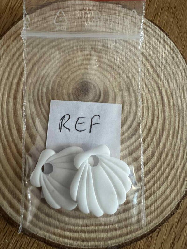 pampille coquillage blanche