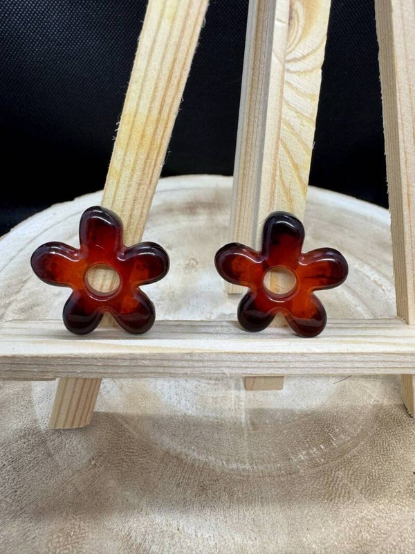 pampilles marrons orangées