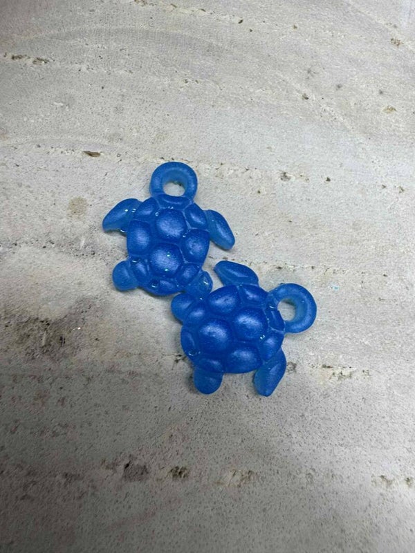 pampille tortue bleu marine