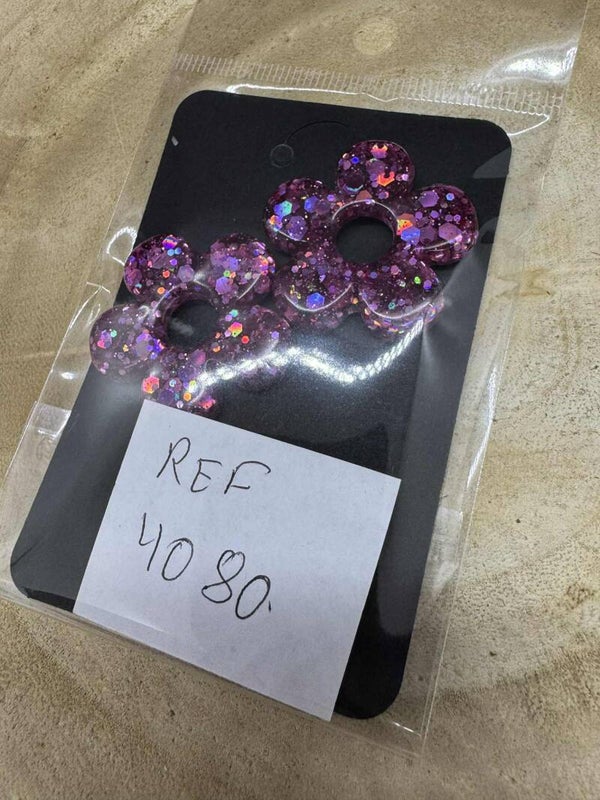 grandes pampilles pailletées fuchsia