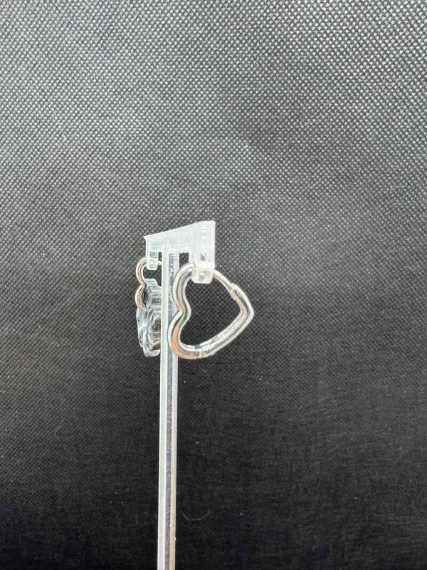 petites créoles coeur argenté