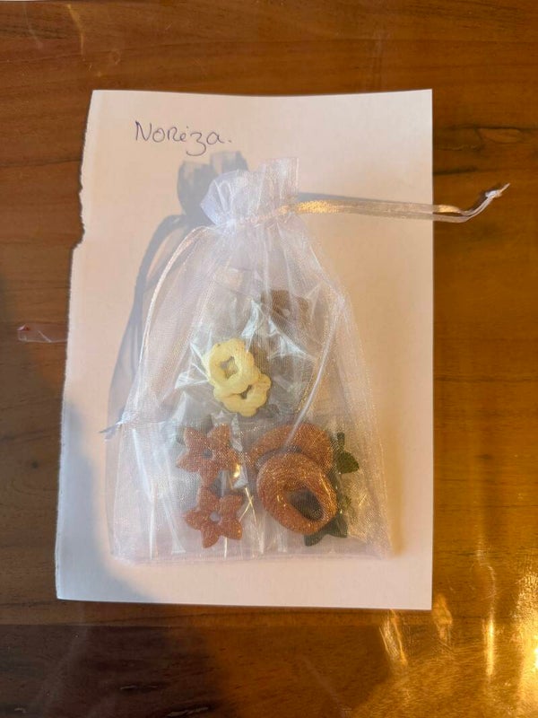 7 paires de pampilles en pâte polymère