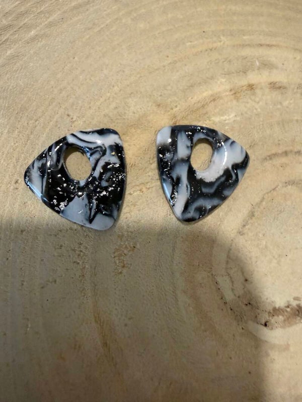 Pampilles marbrée argenté