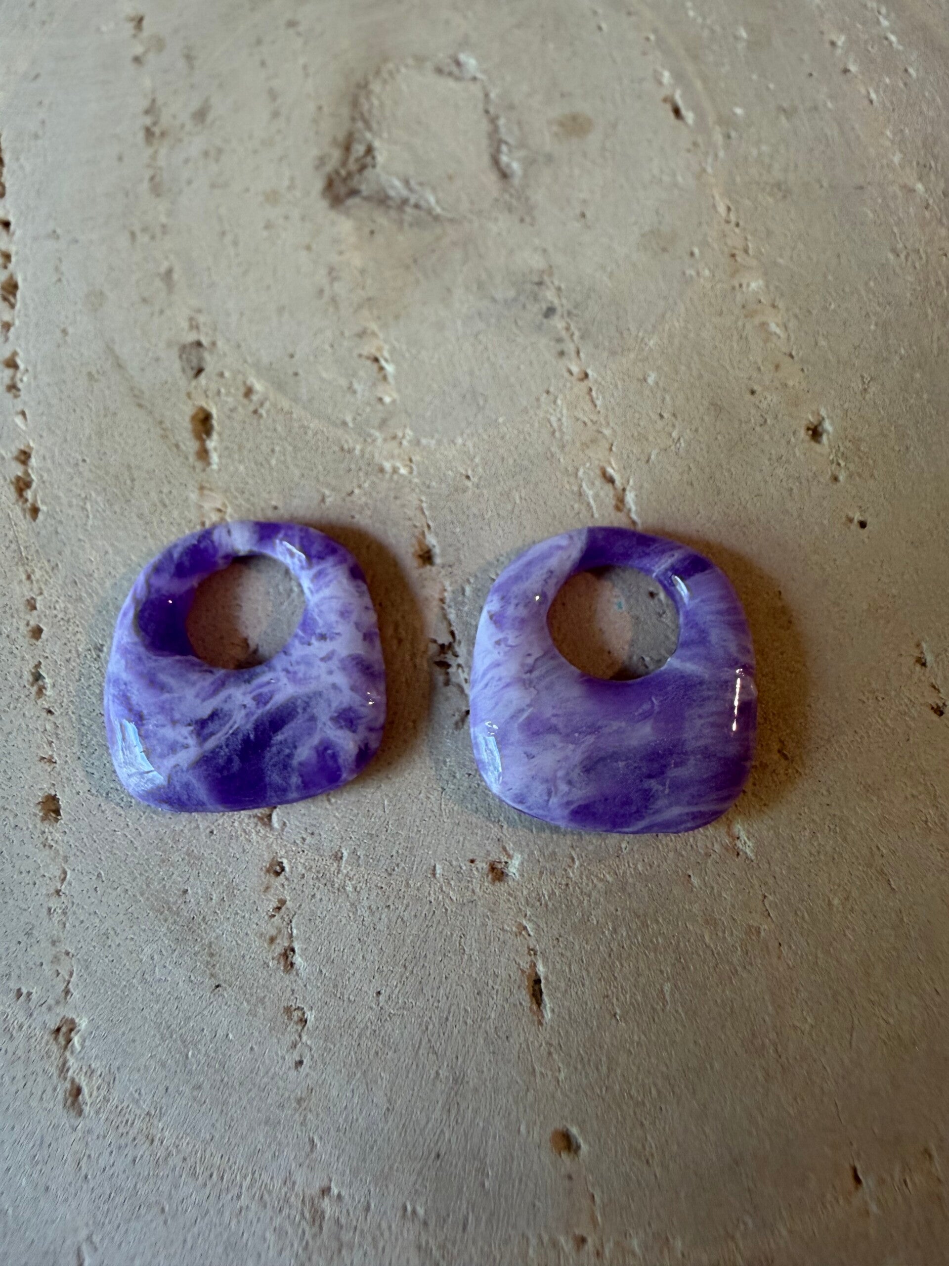 Pampilles panier violette