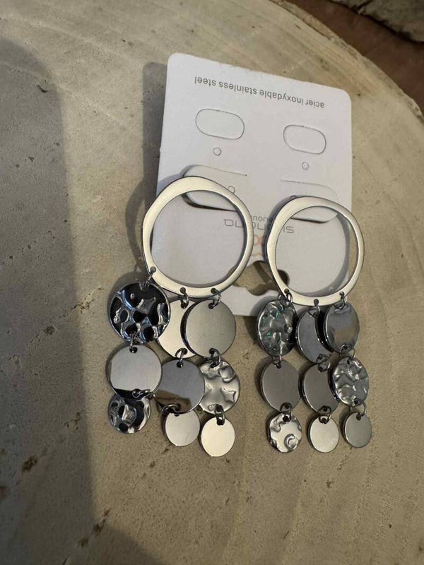 Boucle d oreilles argenté