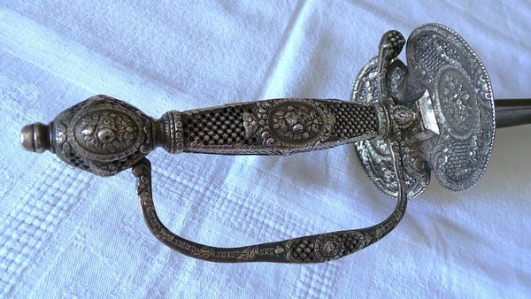 EPE DE COUR EN ARGENT -  EPOQUE LOUIS XVI - XVIII°