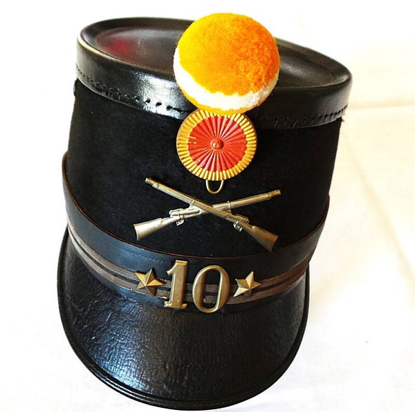 SHAKO 10 EME REGIMENT  D'INFANTERIE  - SUISSE - CANTON DE GENEVE - MOD 1888 - MAISON MOHR & SPEYER