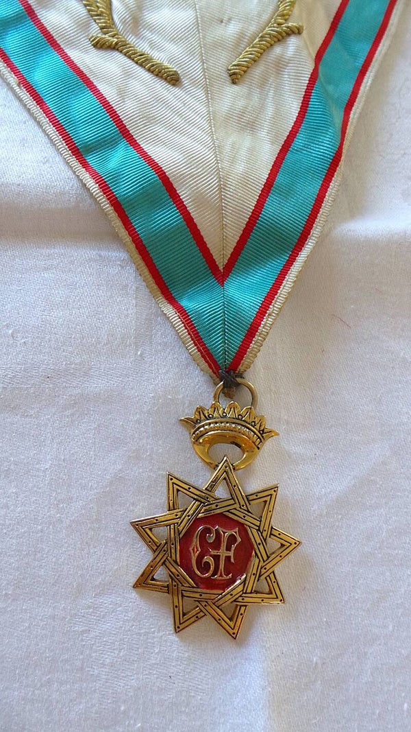 SAUTOIR - BIJOU DE CONSEILLER FEDERAL DE LA GRANDE LOGE DE FRANCE