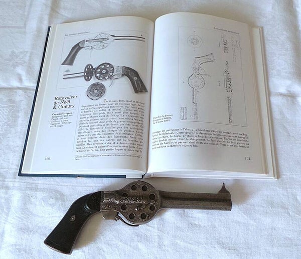 REVOLVER ROTOVOLVER - BREVET 1865 NOEL &GOUERY - 10 COUPS - CALIBRE 7,5 MM - II° EMPIRE
