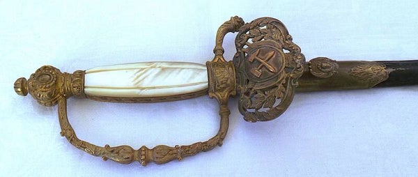 EPEE D'OFFICIER DE L'ÉCOLE DES MINES DE ST-ETIENNE - II° EMPIRE - XIX°