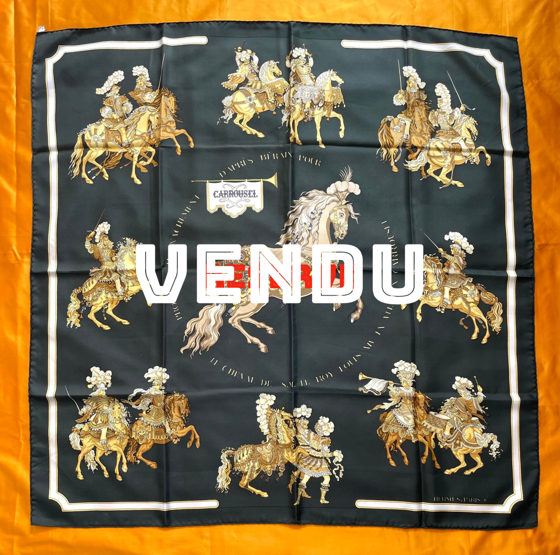 "CARROUSEL..." CARRE HERMES VINTAGE