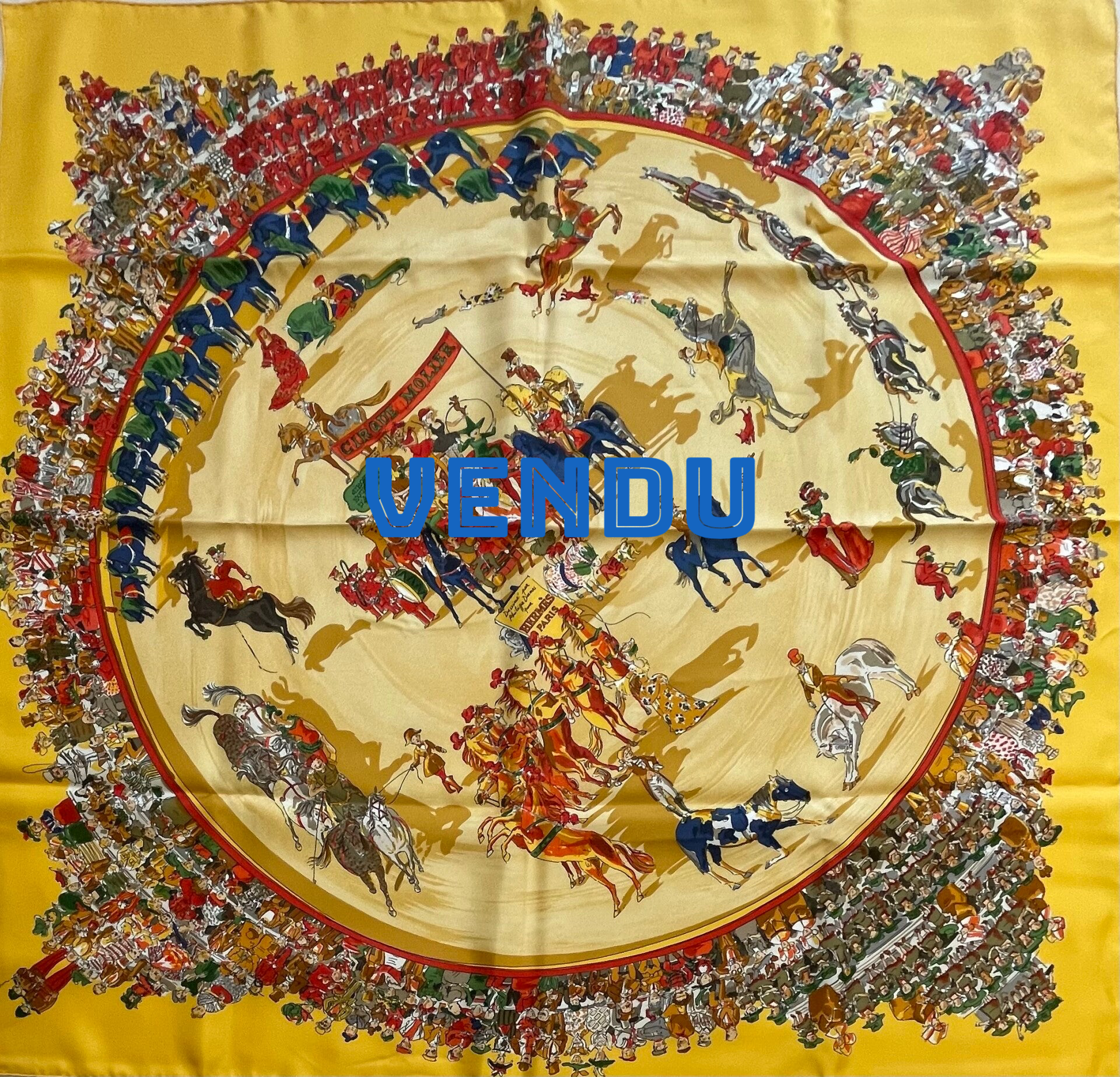 "CIRQUE MOLIER" CARRE HERMES VINTAGE