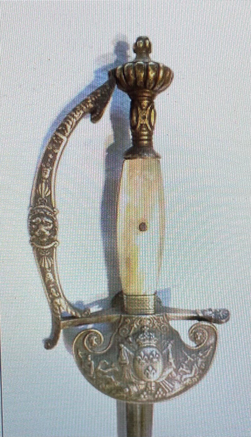 EPEE D'OFFICIER SUPERIEUR D'ARTILLERIE - EPOQUE RESTAURATION - XIX°"