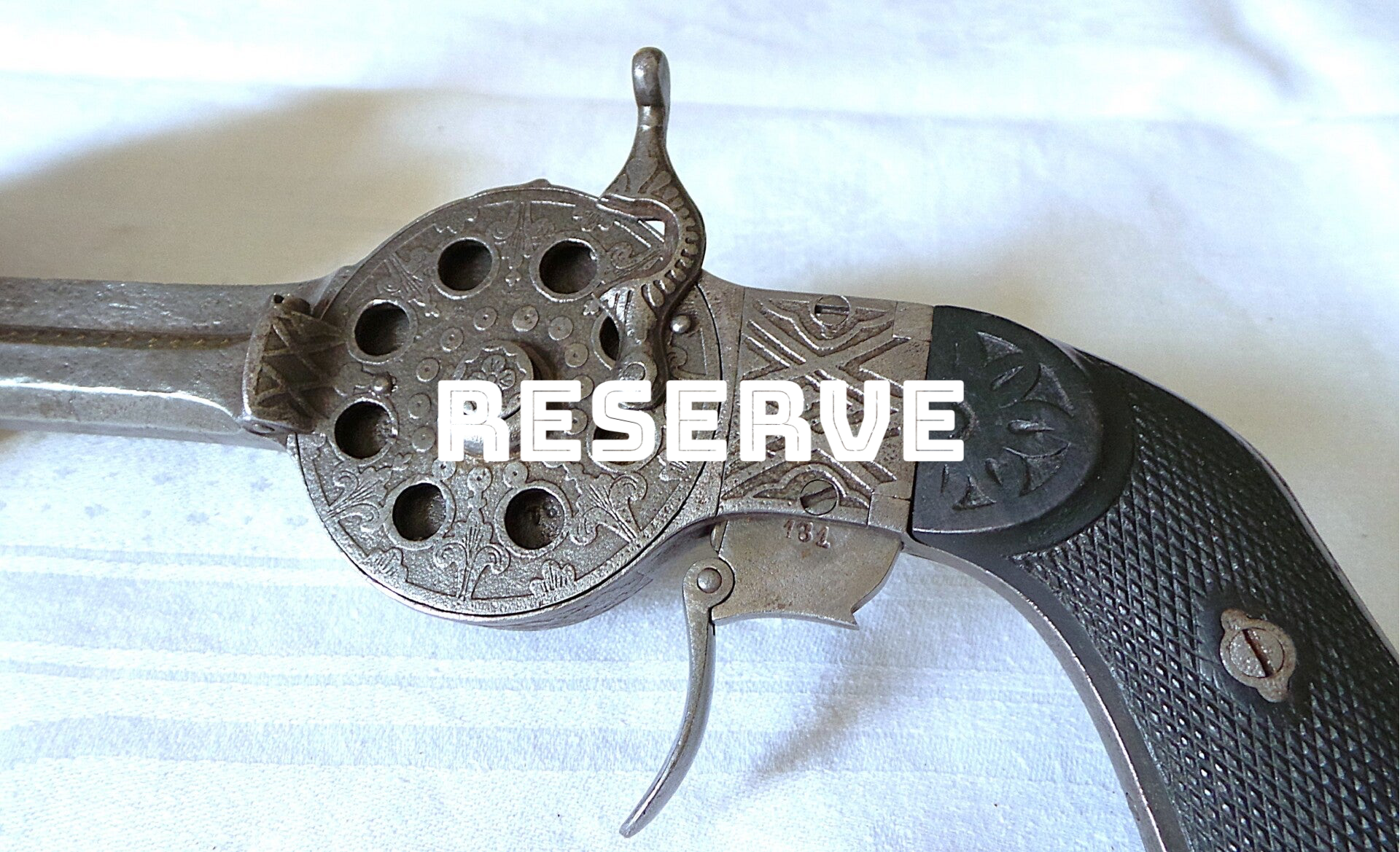 REVOLVER ROTOVOLVER - BREVET 1865 NOEL & GOUERY - 10 COUPS - CALIBRE 7,5 MM - II° EMPIRE